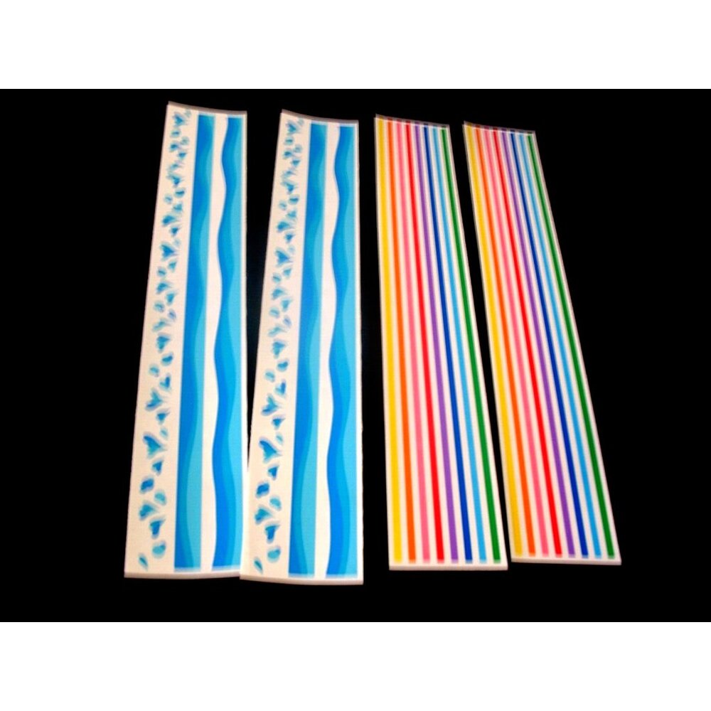 Mrs. Grossman's Stickers 8 Strips "Water &Primary Lines" Stickers